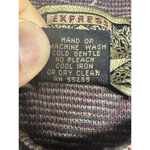 Vintage EXPRESS No 4 Tricot Box Sweater Brown One Size Art Deco Boho Lagenlook - Picture 3 of 8